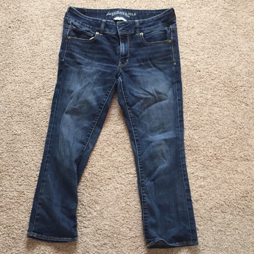 NWOT AEO Artist Crop Super Stretch 10